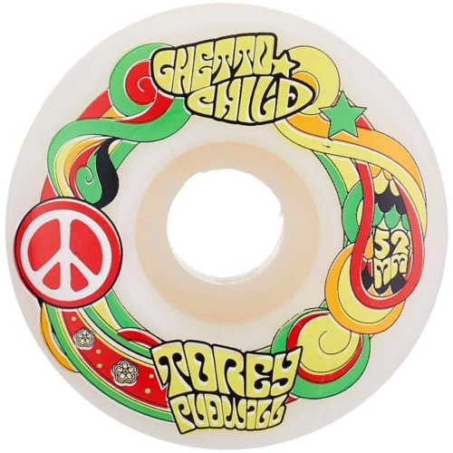Ghetto Child Pudwill Peace 52mm Roues de skateboard 101a