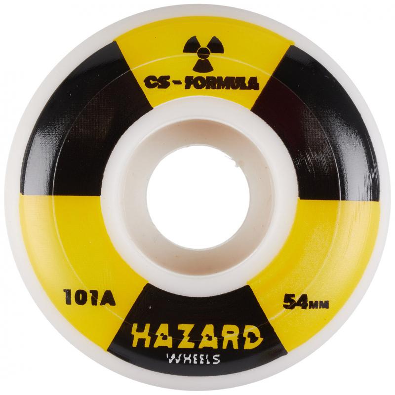 Hazard Radio Active Cs Conical White 54mm Roues de skateboard 101a