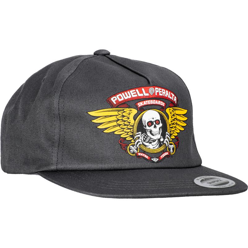 Powell Peralta Cap Winged Ripper Snapback Charcoal Casquette