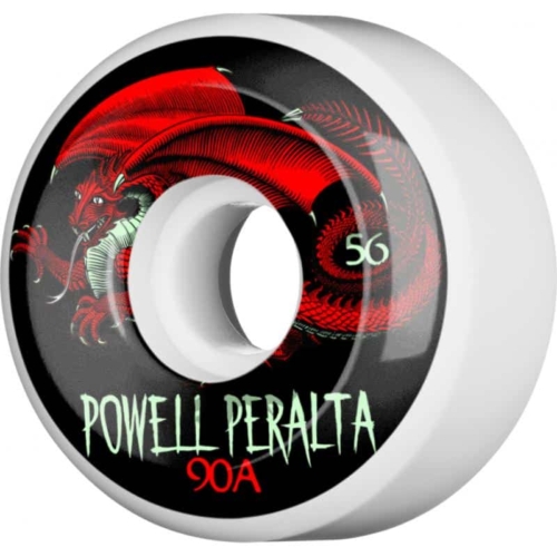 Powell Peralta Oval Dragon 4 Wht 56mm Roues de skateboard 90a