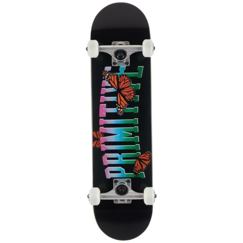 Primitive Collegiate Butterfly Black Skateboard complet 7 3