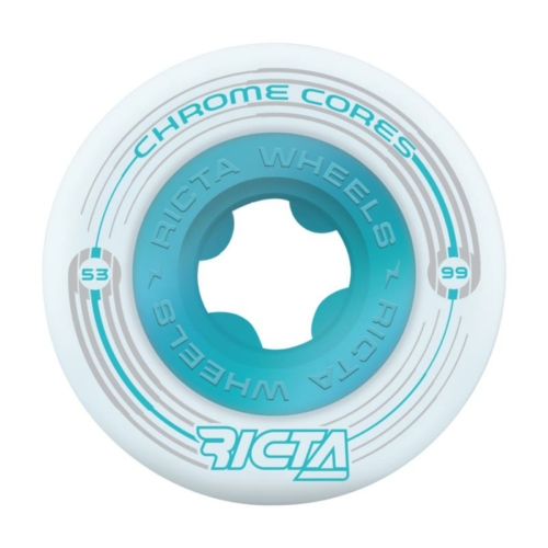 Ricta Chrome Core White 53mm Roues de skateboard 99a
