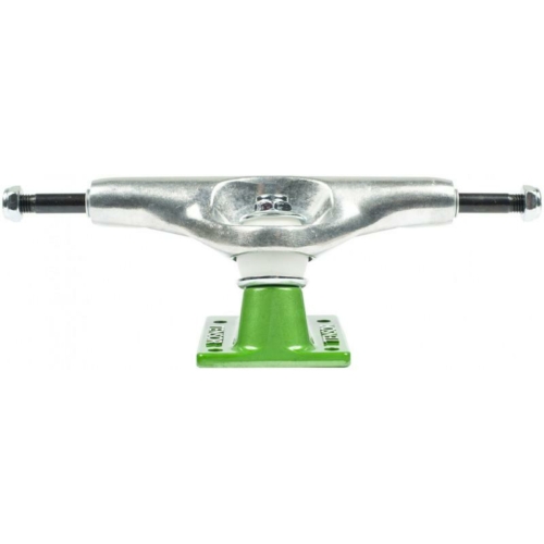 Tensor 5.25 Alum Stencil Mirror Raw Green Jeu de 2 trucks de skateboard 133mm shape