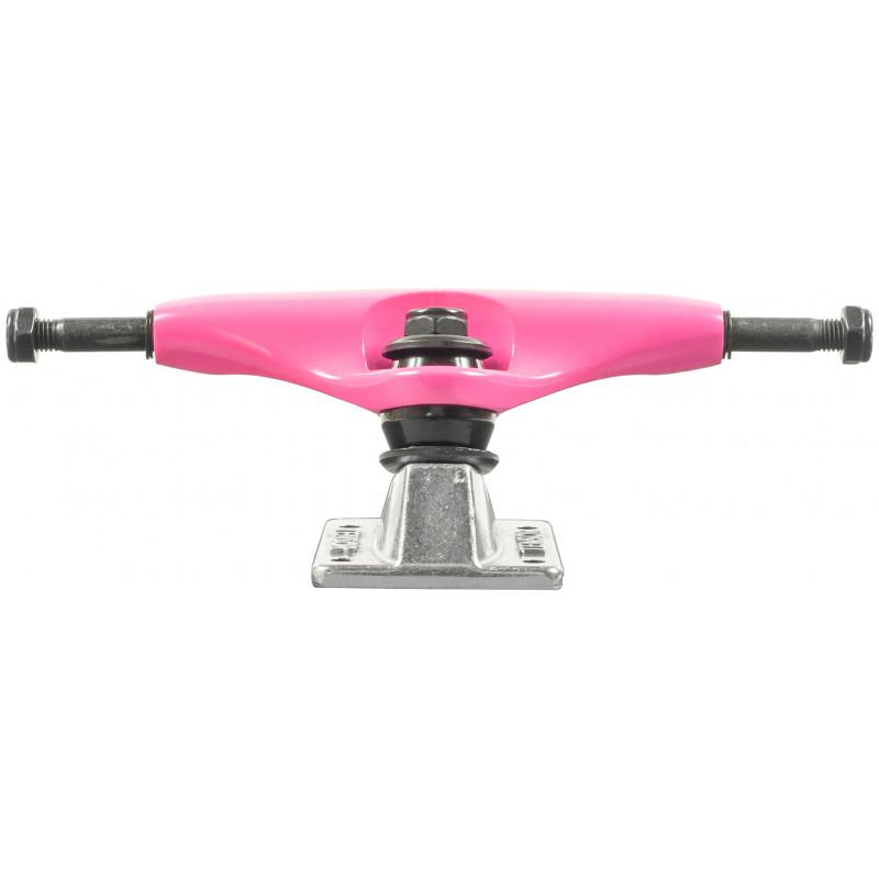 Tensor Alloys 5.0 Safety Pink Raw Jeu de 2 trucks de skateboard 127mm shape