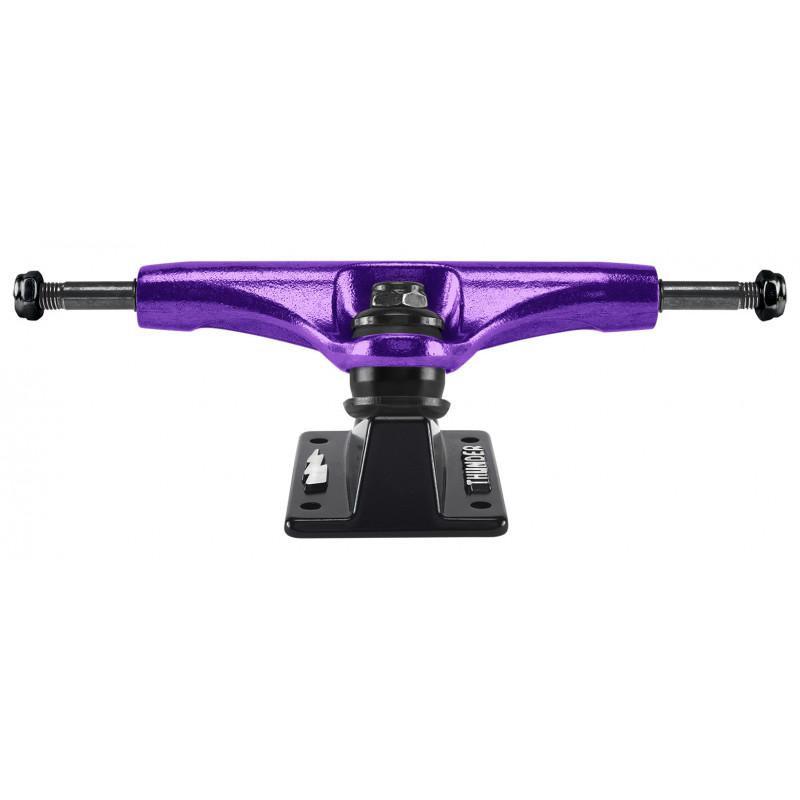 Thunder Team Hollow Lights 147 Metallic Script Purple Black Truck de skateboard 137mm shape