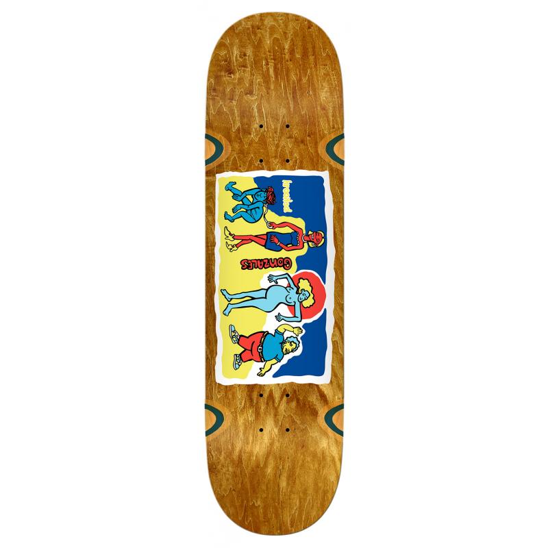 Krooked Gonz Family Affair Wheel Wells Brown Deck Planche de skateboard 9 0