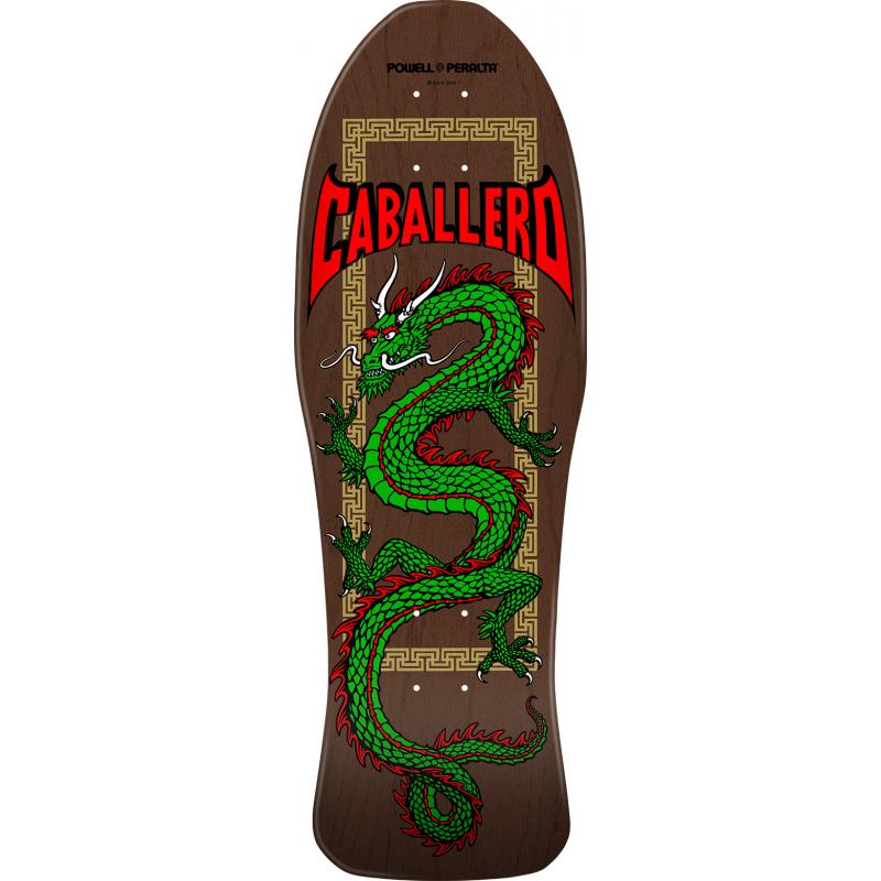 Powell Peralta Reissue Cab Chin Dragon Brown Deck Planche de skateboard 10 0