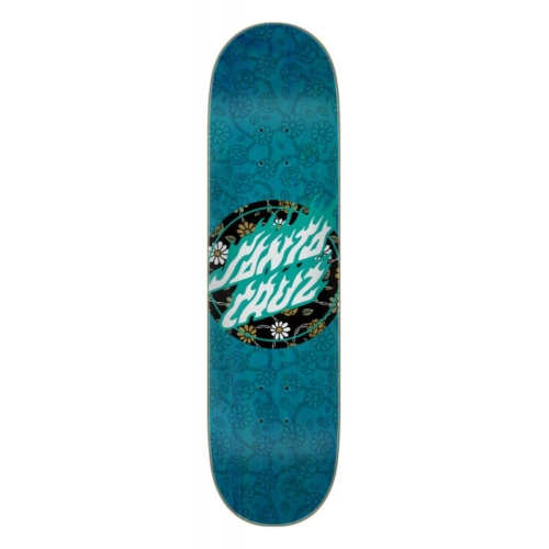 Santa Cruz Floral Flame Dot 7 Ply Birch Deck Planche de skateboard 8 25