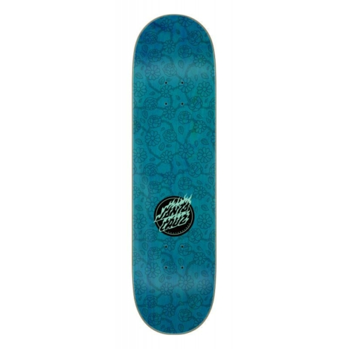 Santa Cruz Floral Flame Dot 7 Ply Birch Deck Planche de skateboard 8 25 shape
