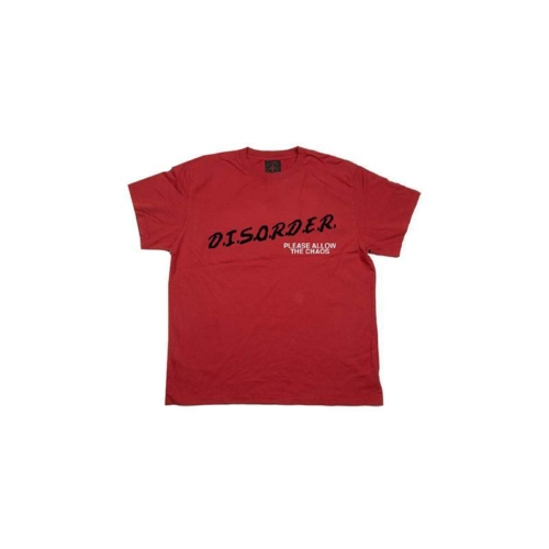 Disorder D.I.S.O.R.D.E.R. Ss Disorder Red T shirt Rouge