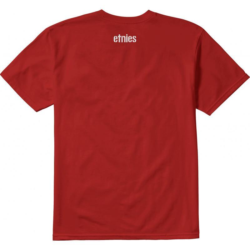 Etnies Independent Ss Tee Red T shirt Rouge vue2