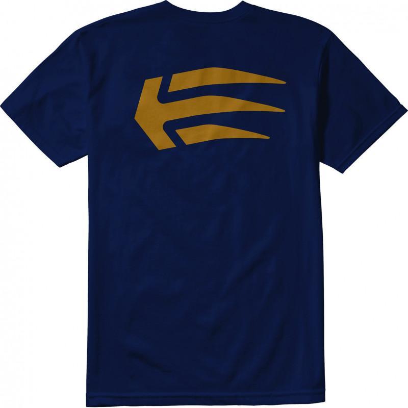 Etnies Joslin Basic Ss Tee Navy Gold T shirt Bleu vue2