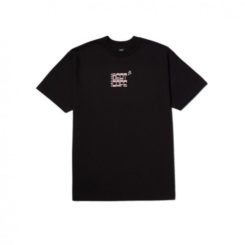 Huf Beat Cafe Ss Black T shirt Noir vue2