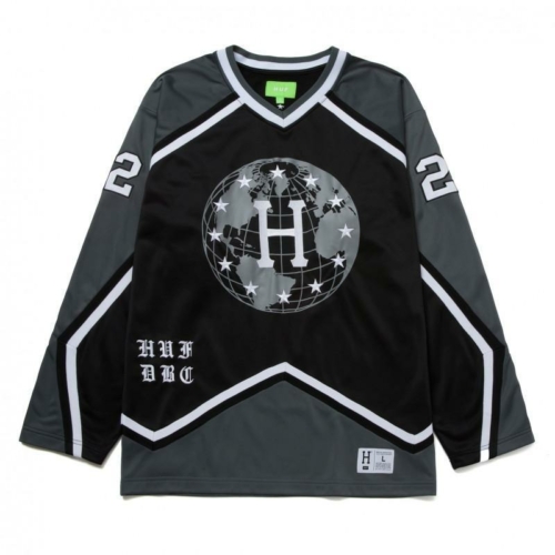 Huf Center Ice Hockey Jersey Black T shirt Noir vue2