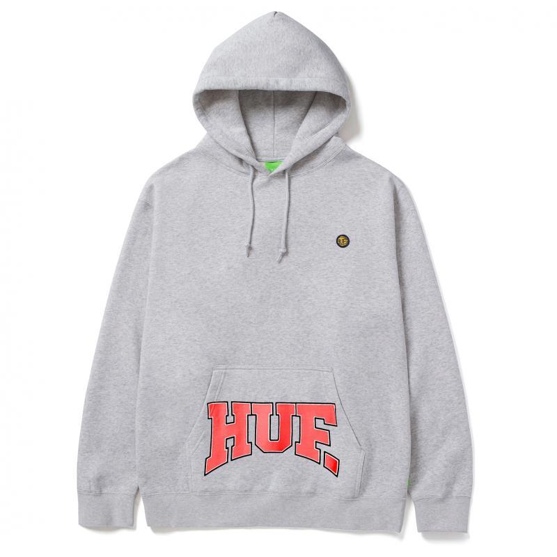 Huf Draft Pick Hood Athletic Heather Sweat a capuche Gris