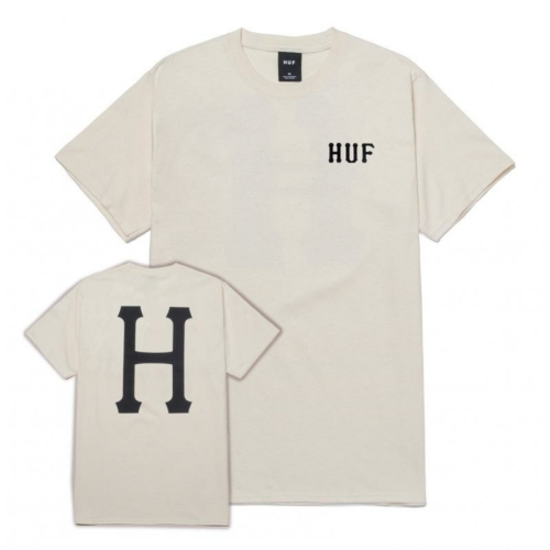 Huf Essentials Classic H Natural Ss T shirt Beige