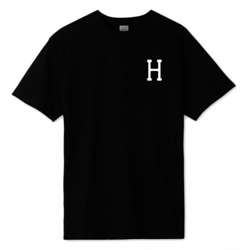 Huf Essentials Classic H Ss Black T shirt Noir vue2