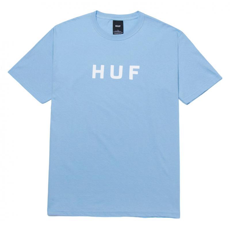 Huf Essentials Og Logo Light Blue Ss T shirt Bleu
