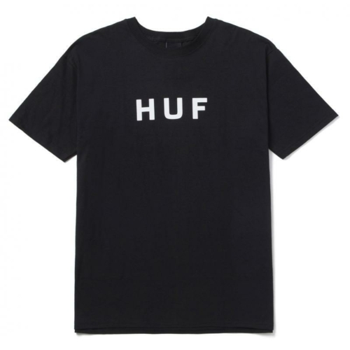 Huf Essentials Og Logo Ss Black T shirt Noir