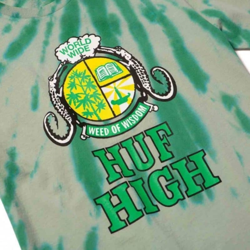 Huf Huf High Ss Sycamore T shirt Vert vue2