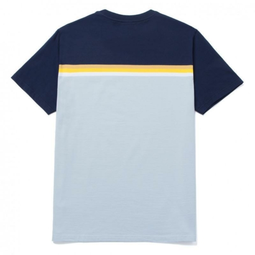 Huf Lido Stripe Knit Top Light Blue Ss T shirt Bleu vue2