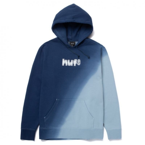 Huf Shake Dye Hood Insignia Blue Sweat a capuche Bleu