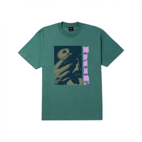 Huf Street Knowledge Ss Pine T shirt Vert