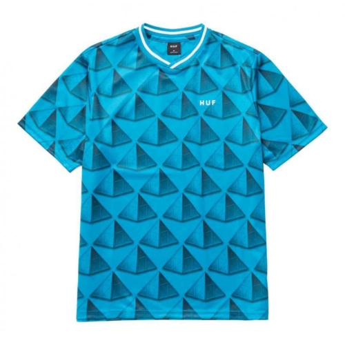 Huf Trinity Ss Soccer Jersey Marina T shirt Bleu
