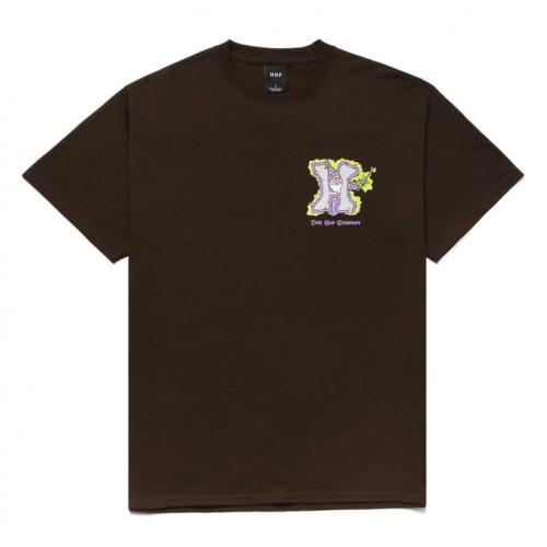 Huf Weed Wizard Ss Brown T shirt Marron