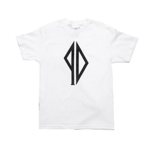 Pissdrunx Logo Wht T shirt Blanc