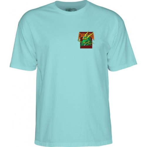 Powell Peralta Cab Street Dragon Celedon T shirt Bleu vue2