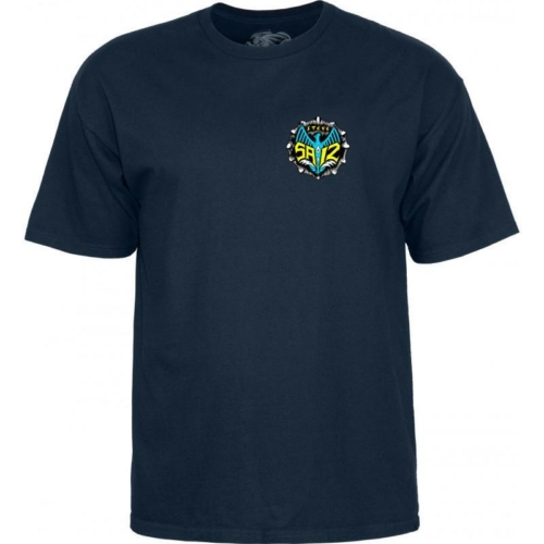 Powell Peralta Steve Saiz Totem Navy T shirt Bleu vue2