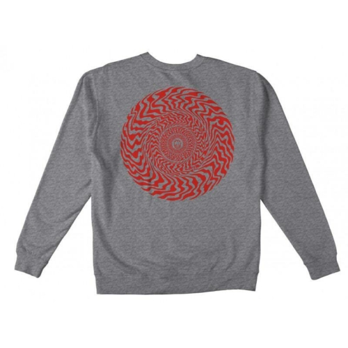 Spitfire Swirled Classic Crew Grey Heather Sweat a col rond Gris vue2