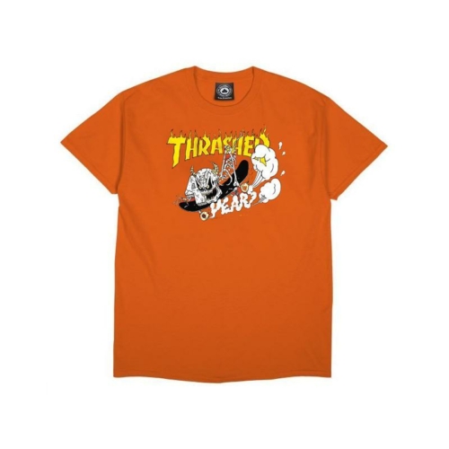 Thrasher 40 Years Neckface Ss Orange T shirt Orange