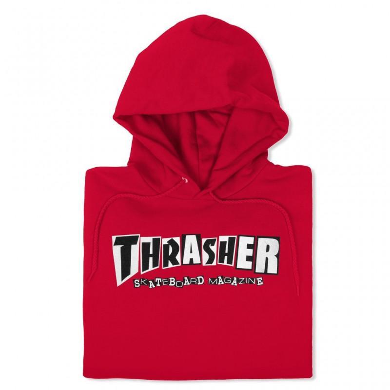 Thrasher Baker Hood Red Sweat a capuche Rouge vue2