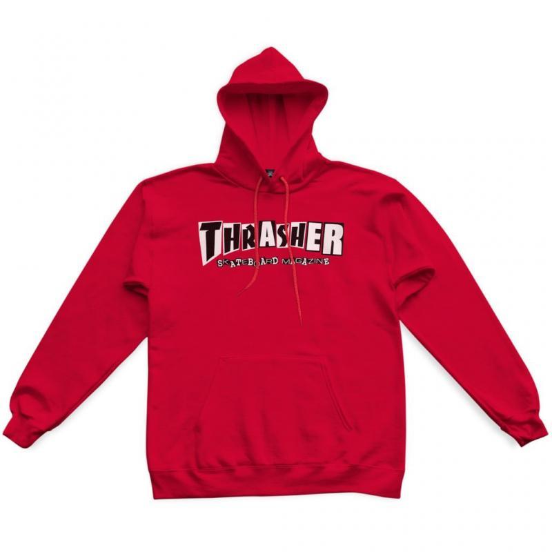 Thrasher Baker Hood Red Sweat a capuche Rouge