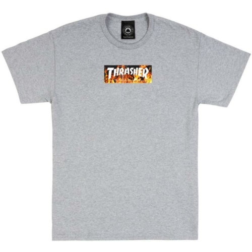 Thrasher Blaze Sport Grey T shirt Gris