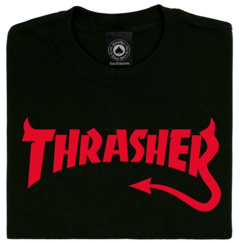 Thrasher Diablo Black T shirt Noir vue2