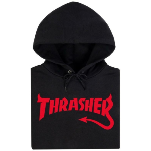 Thrasher Diablo Hood Black Sweat a capuche Noir vue2