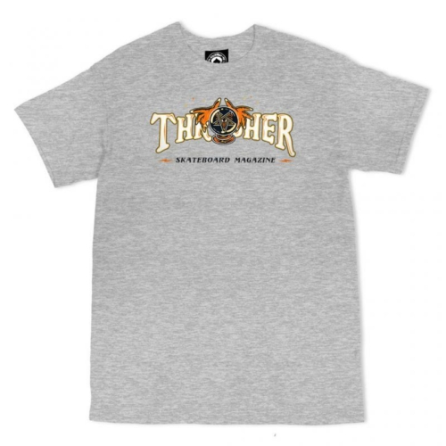 Thrasher Fortune Logo Ss Ash Gray T shirt Gris
