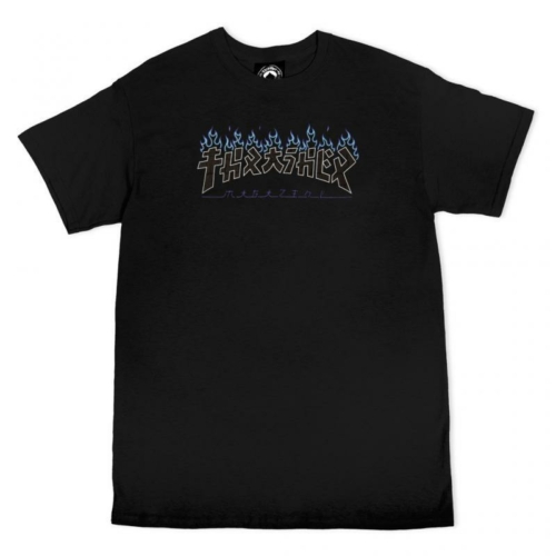 Thrasher Godzilla Charred Ss Black T shirt Noir