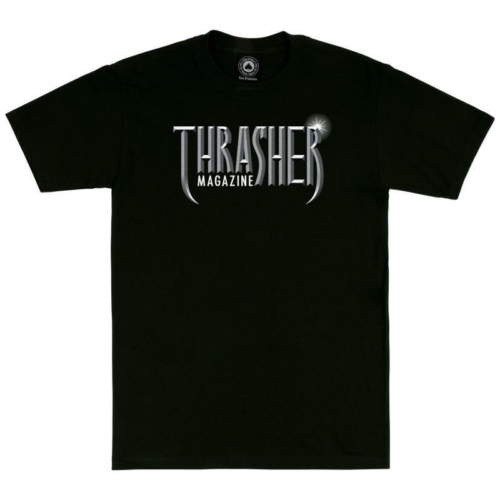 Thrasher Gothic Black T shirt Noir