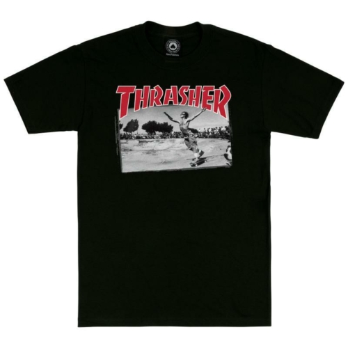 Thrasher Jake Dish Black T shirt Noir