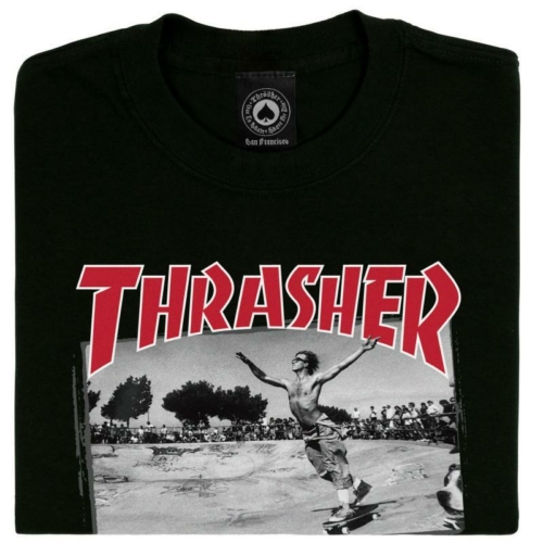 Thrasher Jake Dish Black T shirt Noir vue2