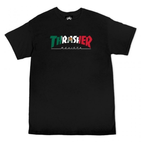 Thrasher Mexico Ss Black T shirt Noir