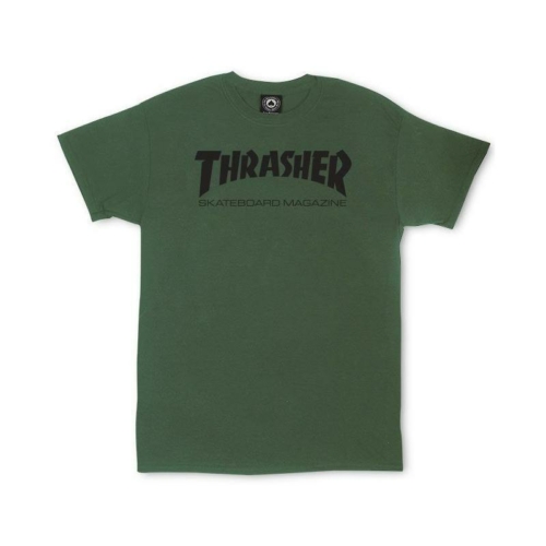 Thrasher Skate Mag Army T shirt Vert