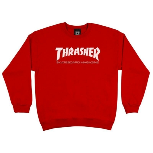 Thrasher Skate Mag Crew Red Sweat a col rond Rouge