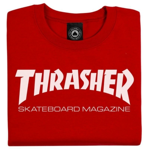 Thrasher Skate Mag Crew Red Sweat a col rond Rouge vue2