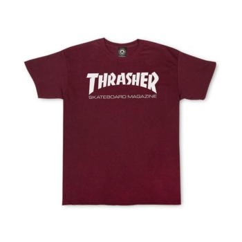 Thrasher Skate Mag Maroon T shirt Rouge