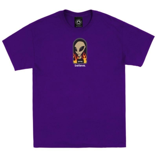 Thrasher Thrasher X Aws Believe Purple T shirt Violet